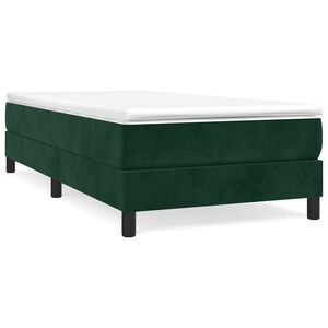 vidaXL Cadre de lit vert fonc&eacute; 80x200 cm velours