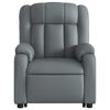 vidaXL Fauteuil inclinable &eacute;lectrique gris similicuir
