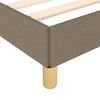 vidaXL Cadre de lit sans matelas taupe tissu