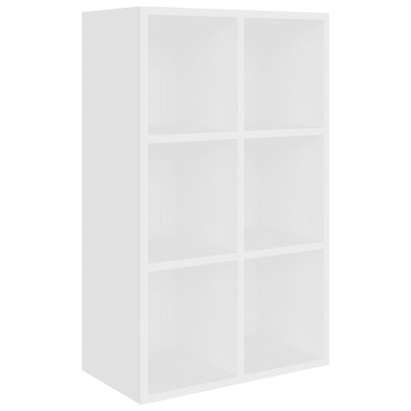 vidaXL Bibliothèque/Buffet blanc 66x30x98 cm bois d'ingénierie