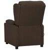 vidaXL Fauteuil de massage Marron fonc&eacute; Tissu