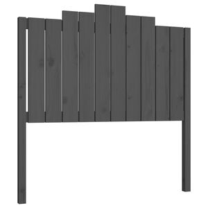 vidaXL T&ecirc;te de lit Gris 106x4x110 cm Bois massif de pin