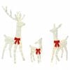 vidaXL Famille de rennes de No&euml;l &agrave; LED 300 LED Blanc chaud