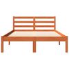 vidaXL Cadre de lit sans matelas cire marron 120x200cm bois pin massif