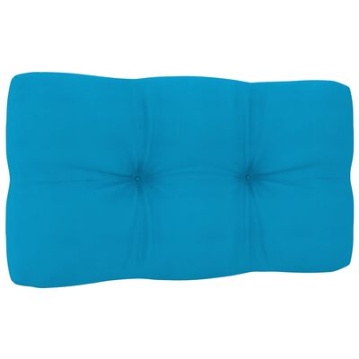 vidaXL Coussin de palette bleu 70x40x10 cm tissu