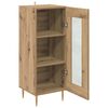 vidaXL Buffet ch&ecirc;ne artisanal 34 x 34,5 x 90 cm Bois d'ing&eacute;nierie
