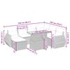 vidaXL Salon de jardin avec coussins 8 pcs beige r&eacute;sine tress&eacute;e