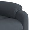 vidaXL Fauteuil inclinable &eacute;lectrique gris fonc&eacute; velours