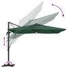 vidaXL Parasol Roma Vert 286 x 284 x 270 cm Aluminium et polyester