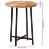 vidaXL Table basse 35x35x45 cm bois de manguier solide et fer
