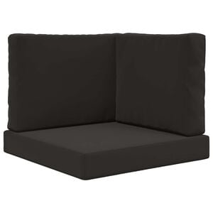 vidaXL Coussin de canap&eacute; d'ext&eacute;rieur Polyester Noir 60 x 60 cm