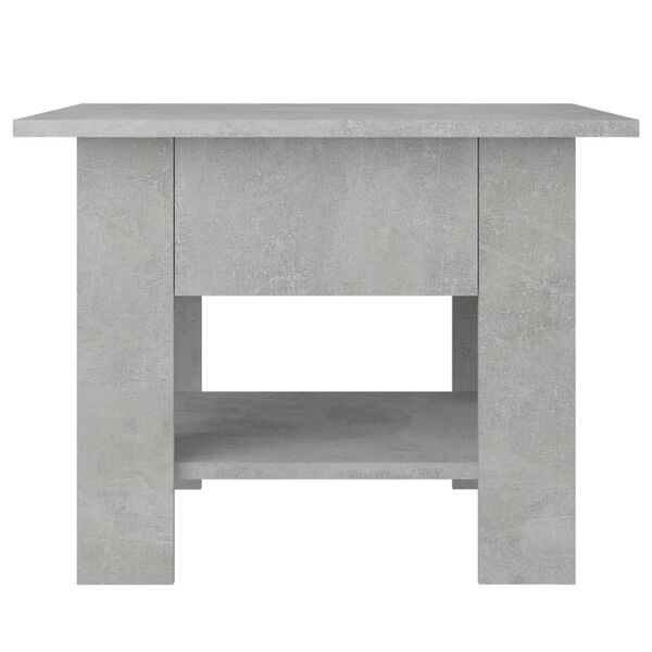 vidaXL Table basse gris b&eacute;ton 55x55x42 cm bois d'ing&eacute;nierie