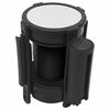 vidaXL Barri&egrave;re &agrave; bande r&eacute;tractable 200 cm Noir