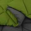 vidaXL Duvet d'&eacute;t&eacute; simple Vert et Anthracite 240 x 200 cm Microfibre
