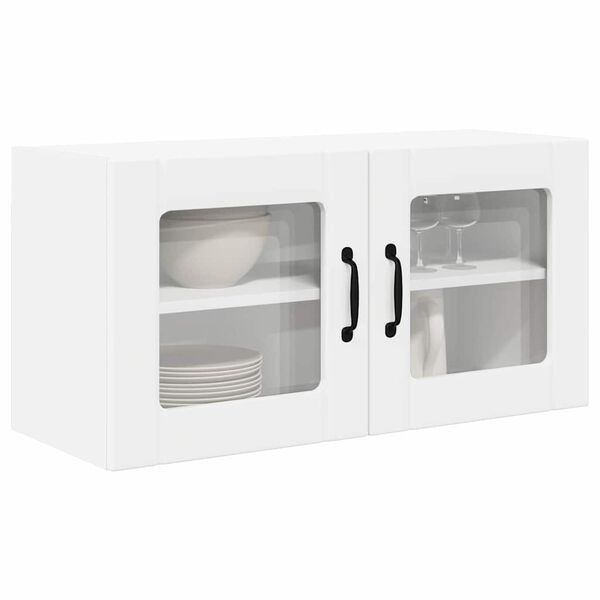 vidaXL Armoire de cuisine Blanc 80 x 31 x 40 cm Bois d'ing&eacute;nierie