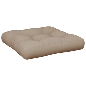 vidaXL Coussin de palette taupe 58x58x10 cm tissu