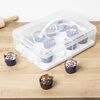 HI Bo&icirc;te de rangement pour 12 petits g&acirc;teaux 6 L transparent
