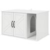 vidaXL Maison pour chat Blanc Brillant 85 x 55 x 50 cm