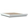 vidaXL Cadre de lit avec lumi&egrave;res LED sans matelas blanc 150x200 cm