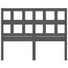 vidaXL Tête de lit Gris 155,5x4x100 cm Bois massif de pin
