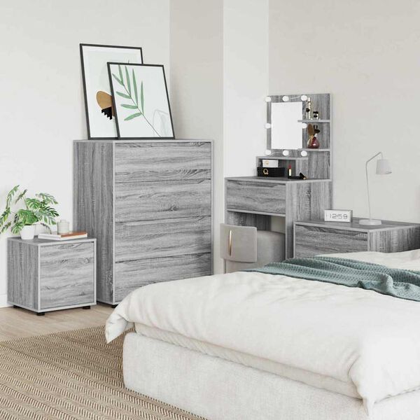 vidaXL Cabinet de salle de bain Gris Sonoma 40,5 x 40 x 44 cm
