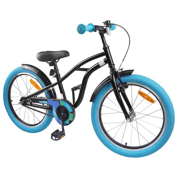 vidaXL V&eacute;lo pour Enfants 18 Pouces pour les 5-7 ans Noir