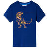 T-shirt pour enfants avec manches courtes bleu foncé 128