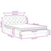 vidaXL Lit avec matelas gris clair 140x200 cm velours