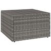 vidaXL Salon de jardin 4 pcs avec coussins r&eacute;sine tress&eacute;e gris