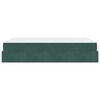 vidaXL Cadre de lit avec matelas avec matelas 2 pcs Vert Velours