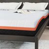 vidaXL Matelas Blanc et Noir 140 x 200 cm Tissu jacquard
