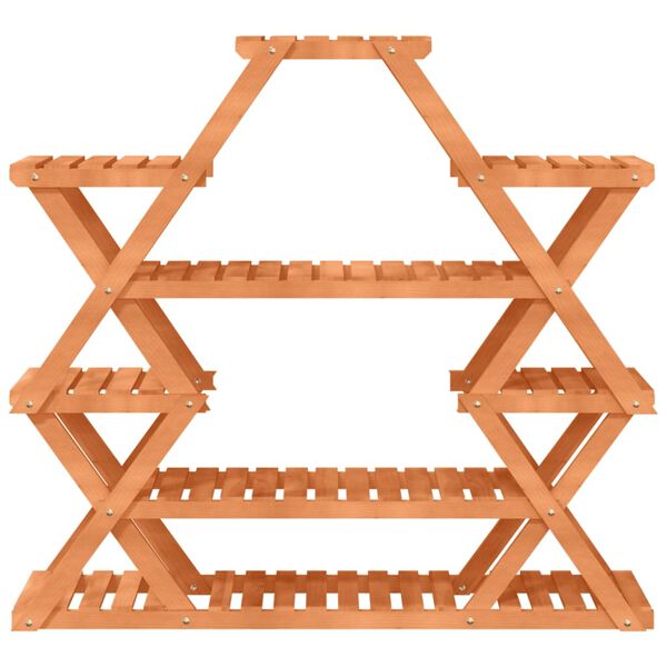 vidaXL Support &agrave; fleurs 110x25x105 cm bois massif de sapin