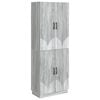 vidaXL Ensemble de Meubles 2 pcs Sonoma gris Bois d'ing&eacute;nierie