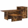vidaXL Table console Ch&ecirc;ne fum&eacute; 80 x 50 x 225 cm Bois d'ing&eacute;nierie