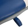 vidaXL Ensemble de si&egrave;ges de bateau pliables 4 pcs oreiller bleu blanc