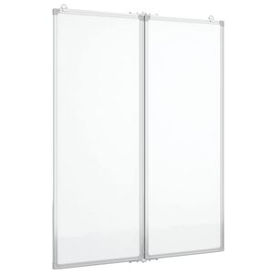vidaXL Tableau blanc magnétique pliable 80x100x1,7 cm aluminium