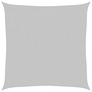 vidaXL Voile d'ombrage gris clair 2x2 m 100% polyester oxford
