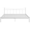vidaXL Cadre de lit sans matelas blanc m&eacute;tal 200x200 cm