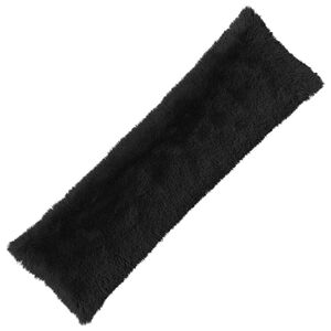 vidaXL Coussin avec oreiller HEERLEN 2 pi&egrave;ces Noir Fleece PV