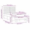 vidaXL Lit &agrave; ressorts avec matelas Gris clair 140 x 200 cm Velours