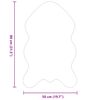 vidaXL Tapis en Fourrure Synthétique de Lapin Olite Gris 50 x 80 cm