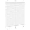 vidaXL Store pliss&eacute; blanc 120x100cm largeur du tissu 119,4cm polyester