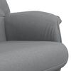vidaXL Fauteuil inclinable avec repose-pied gris clair tissu