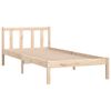 vidaXL Cadre de lit sans matelas bois massif 100x200 cm