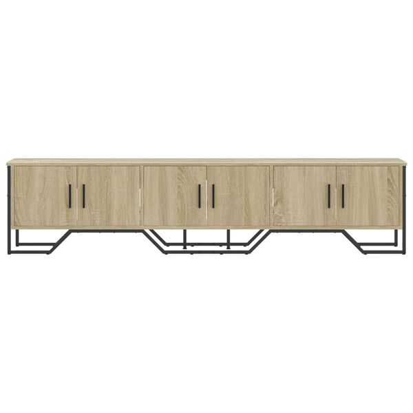 vidaXL Meuble TV ch&ecirc;ne sonoma 180x34x41 cm bois d'ing&eacute;nierie