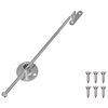 vidaXL Charni&egrave;re &agrave; tige de traction 439 pcs Argent&eacute; Fer