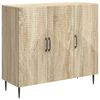vidaXL Buffet Ch&ecirc;ne Sonoma 89 x 34,5 x 80 cm Bois d'ing&eacute;nierie