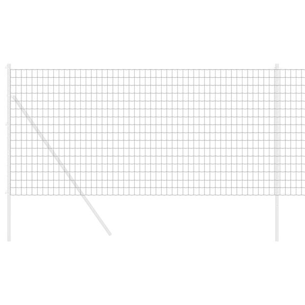 vidaXL Cl&ocirc;ture Euro Gris 1,4 x 10 m Fer rev&ecirc;tu de PVC