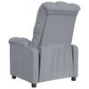 vidaXL Fauteuil inclinable Gris clair Tissu