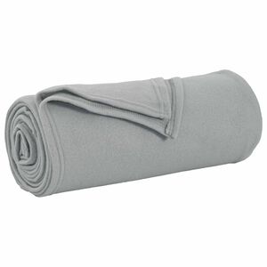 vidaXL Couvertures &agrave; jeter 24 pc Gris 170 x 130 cm 7.43 kg Polaire